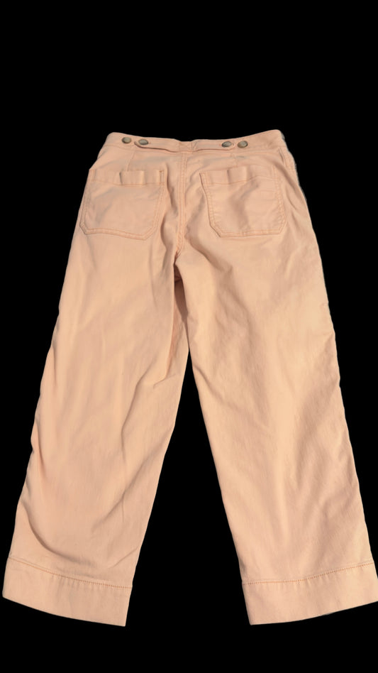 Madewell Pink Denim Crop Casual Pants (Size Extra Small Petite)