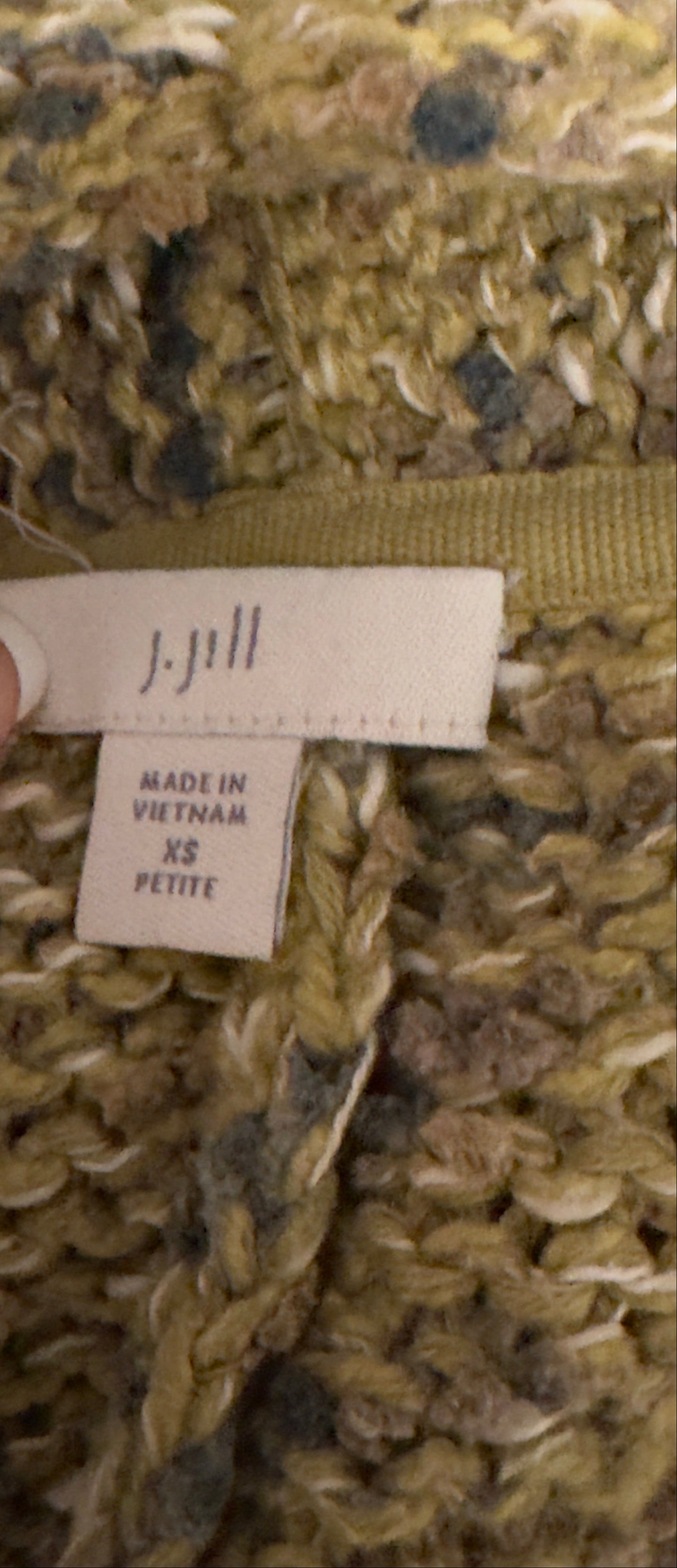 J.Gill Open Front Women's Knit Cardigan Sweater (Size XS Petite)