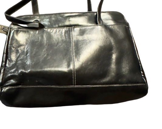 Giani Bernini Bag, black multiple pockets, real leather
