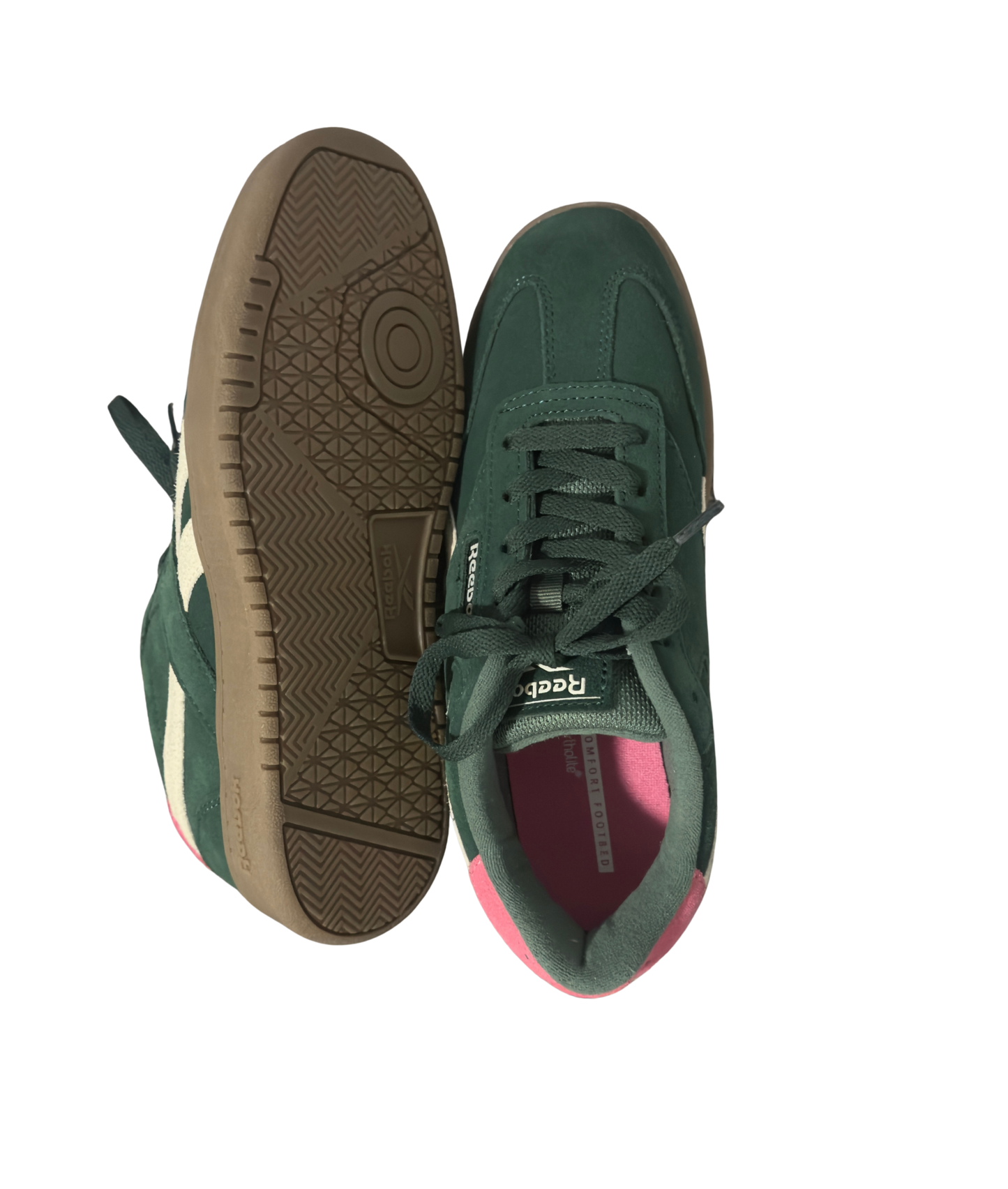 Reebok Green& Pink Sneakers (size 7)