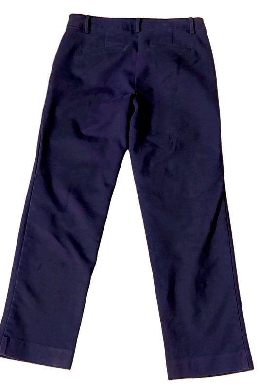 Loft Women's Pants Navy Blue, mid-rise Chino size o petite - The Petite Closet