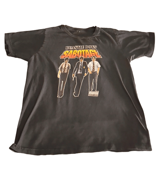 Vintage Beastie Boys Sabotage Black Original Tshirt - The Petite Closet