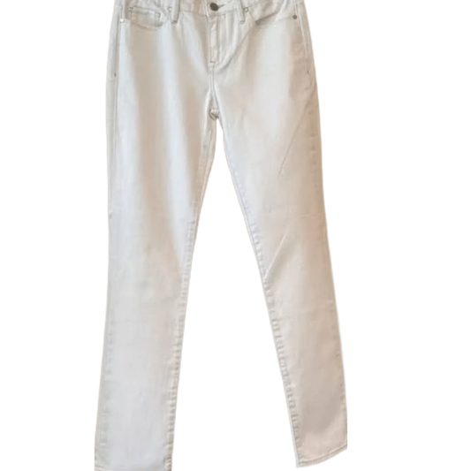 Calvin Klein Women;s Off White Denim Casual Pant size 16 petite - The Petite Closet