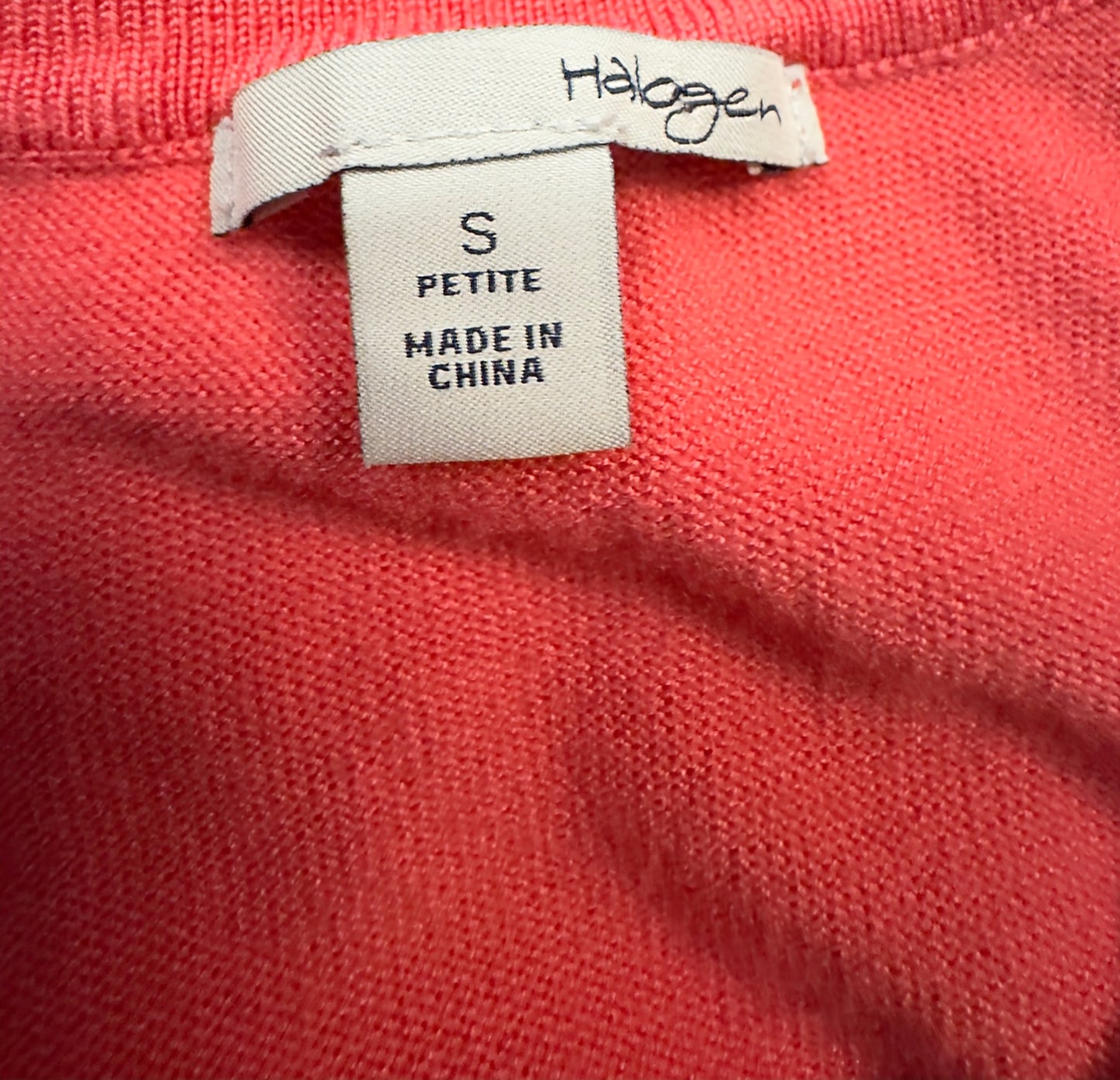 Halogen Salmon Colored Sweater (size small petite)