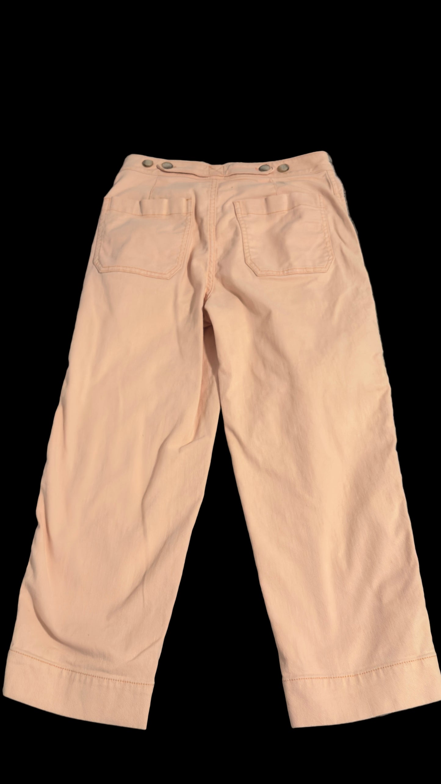 Madewell Pink Denim Crop Casual Pants (Size Extra Small Petite)