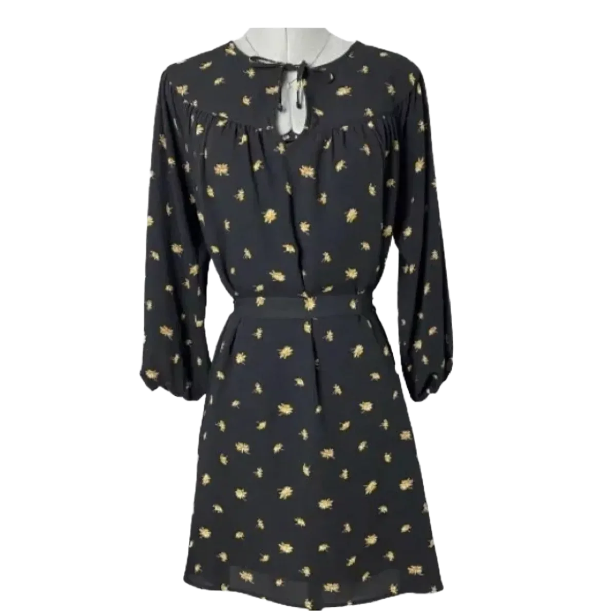 Madewell Yellow Daisies Dress - (size small petite)