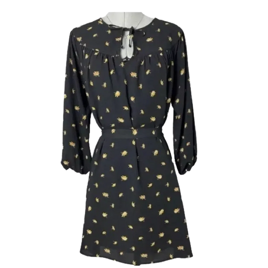 Madewell Yellow Daisies Dress - (size small petite)