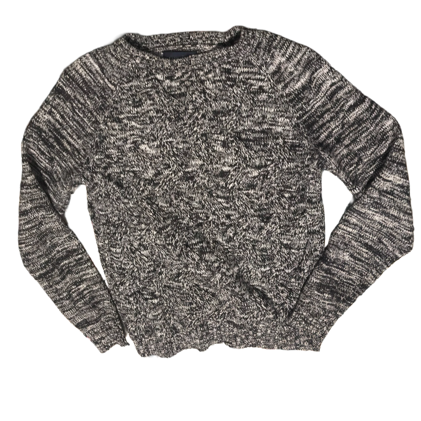 Land End Women's Sweater, gray&white size small petite