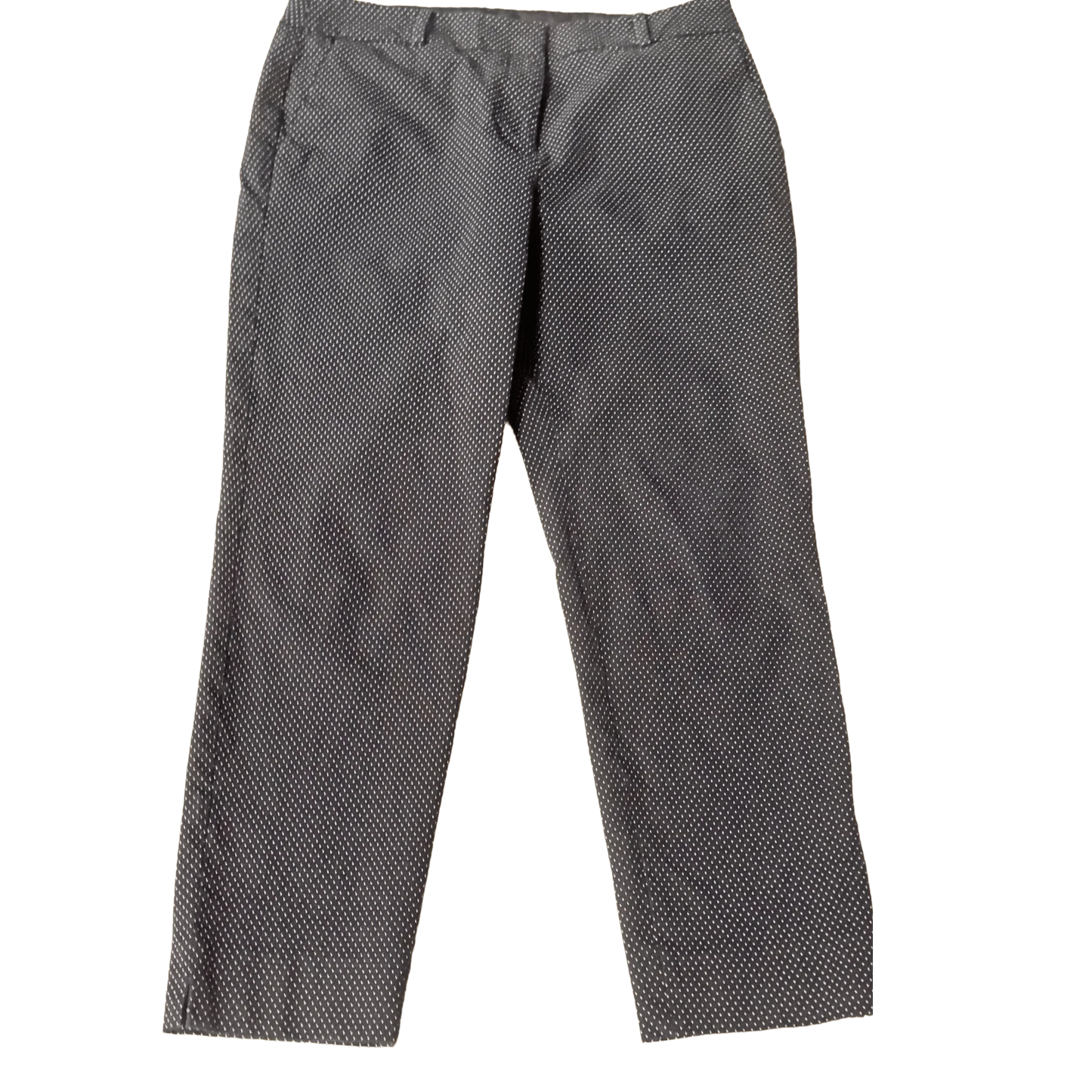 Talbots black and gray polka dot chino pants with front pockets