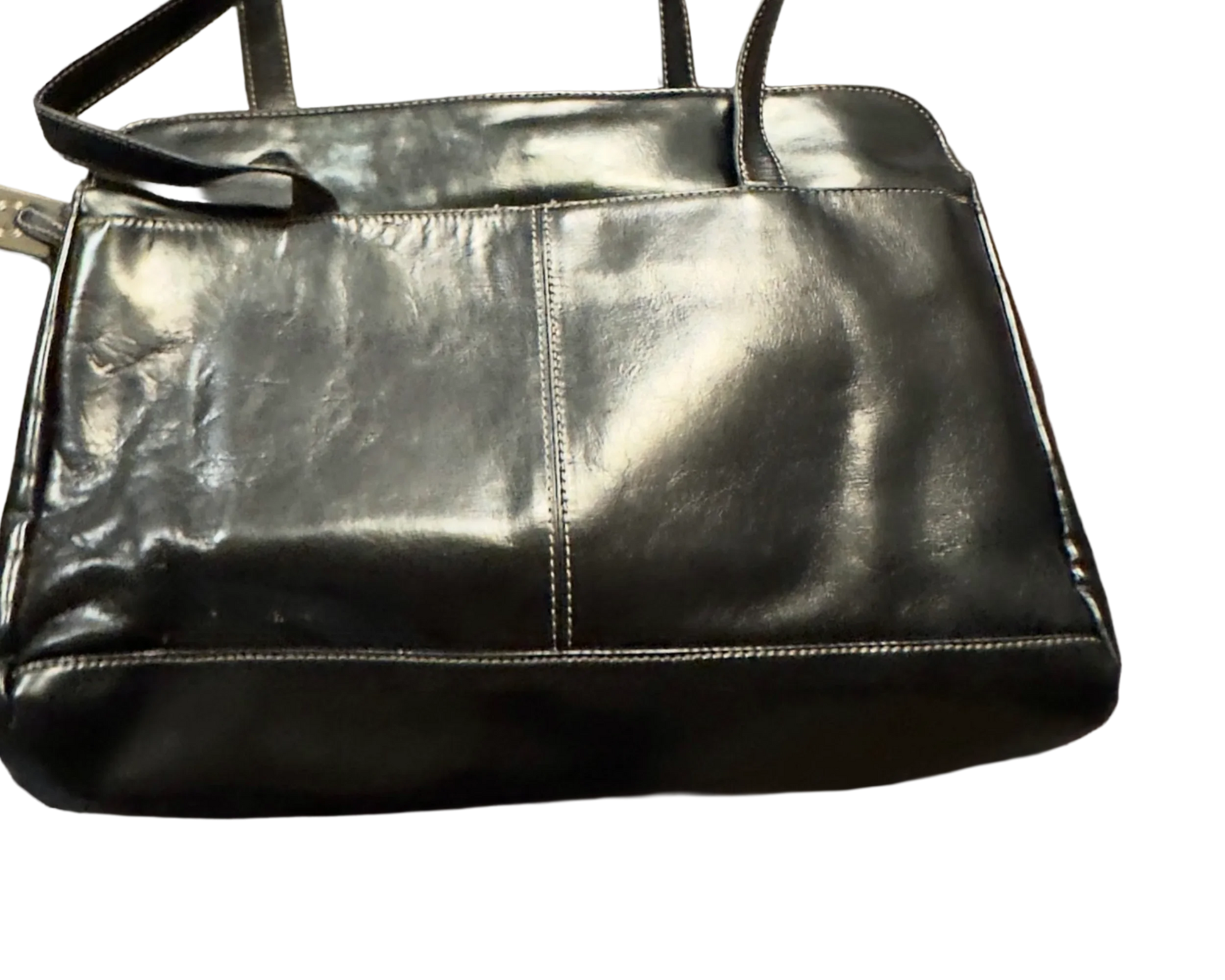 Giani Bernini Bag, black multiple pockets, real leather