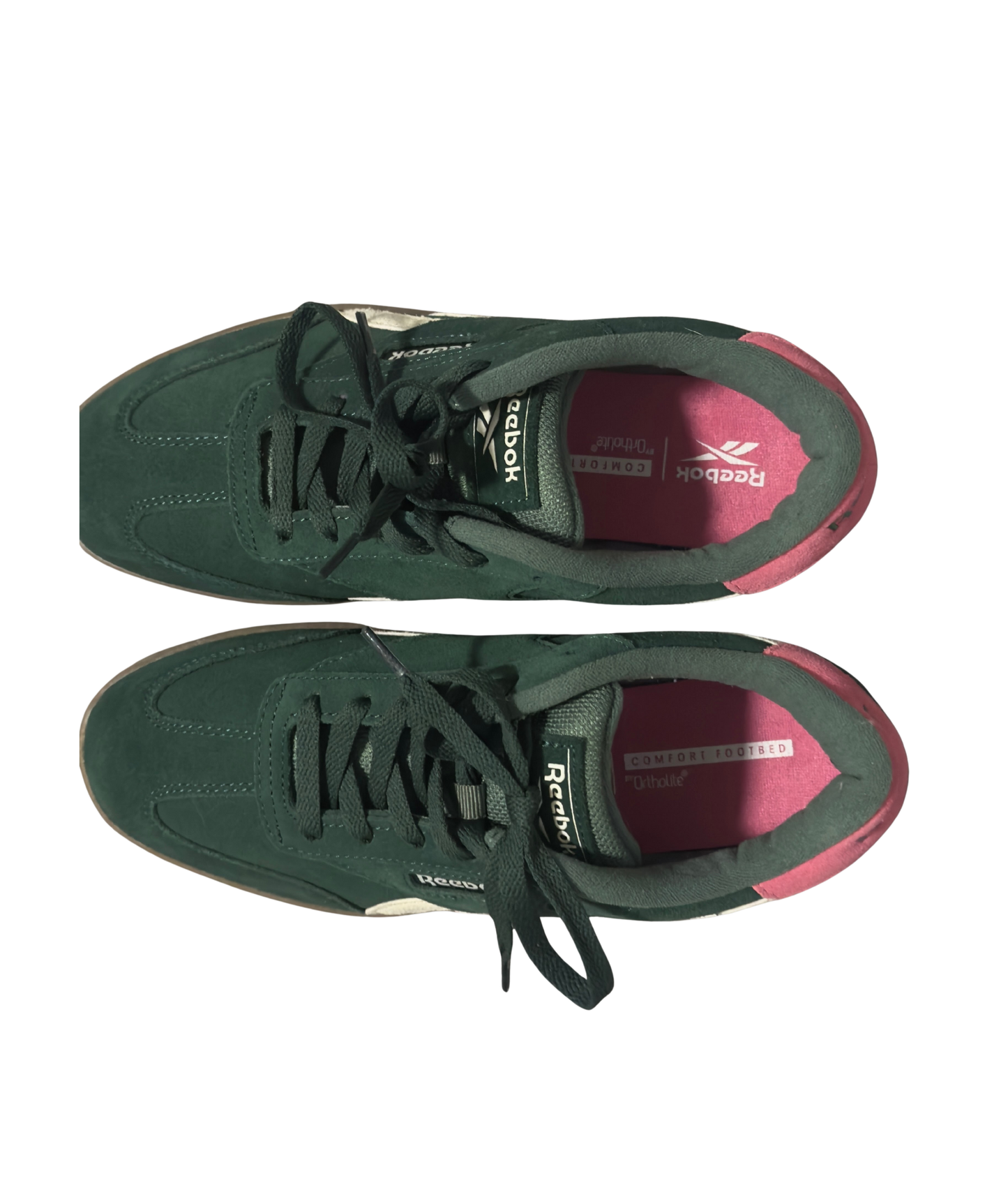 Reebok Green& Pink Sneakers (size 7)