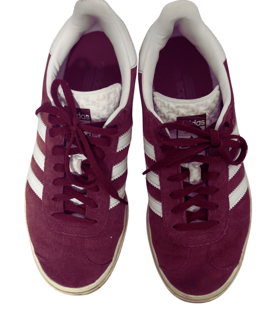 Adidas Gazelle Burgundy Sneakers (size 7)