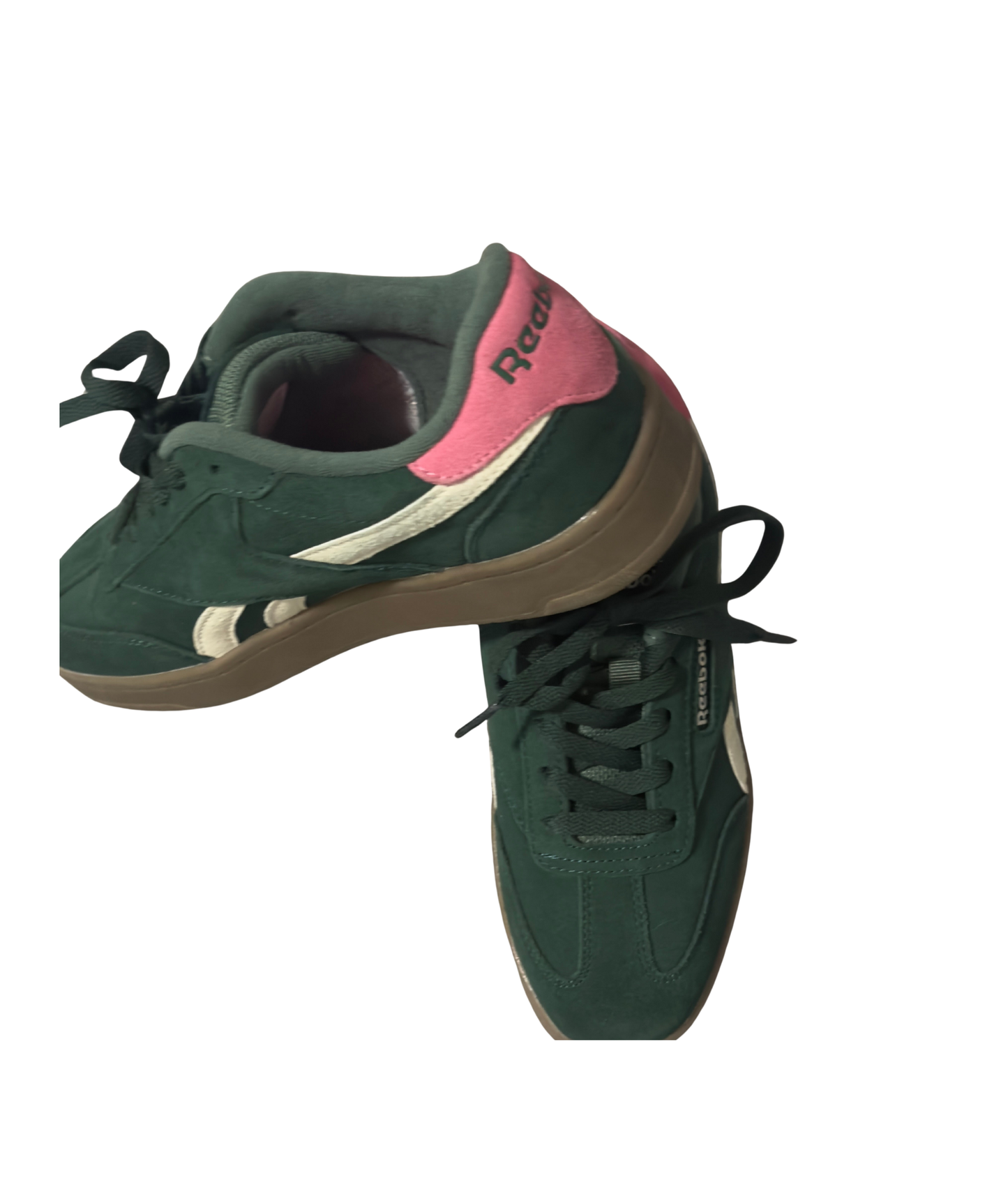 Reebok Green& Pink Sneakers (size 7)