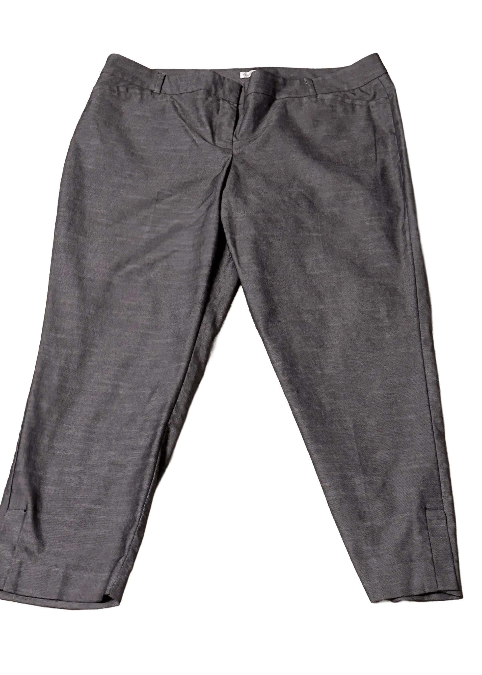 Van Heusen Women Pants Gray size 12 petite - The Petite Closet