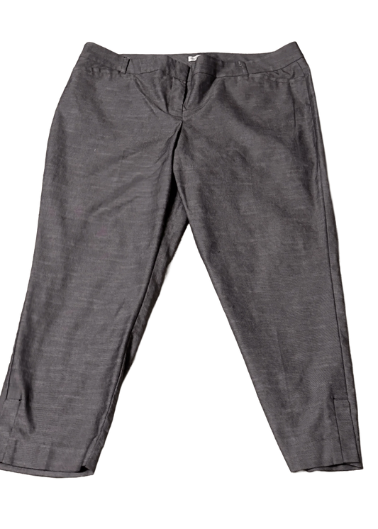 Van Heusen Women Pants Gray size 12 petite - The Petite Closet