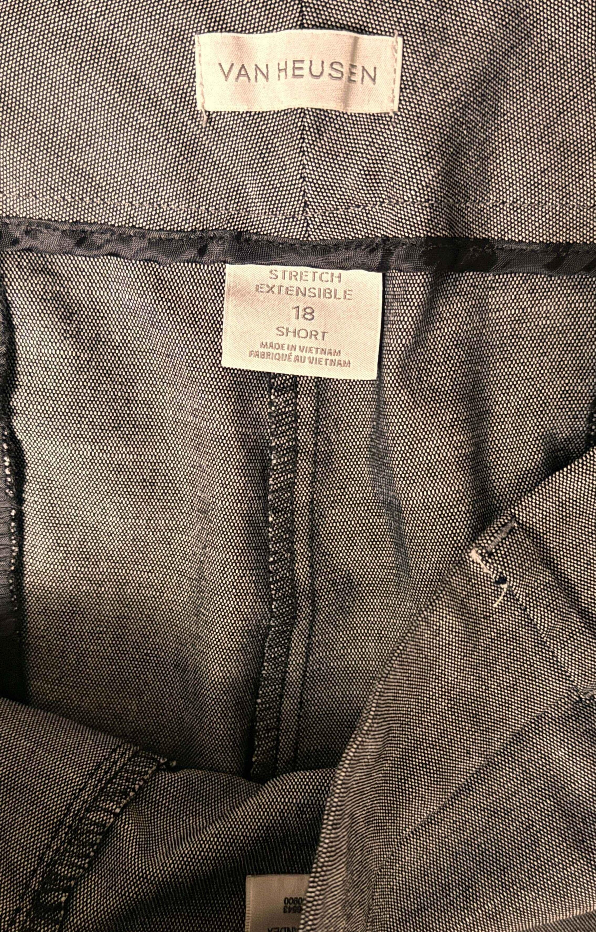 Van Heusen Women Pants Gray size 12 petite