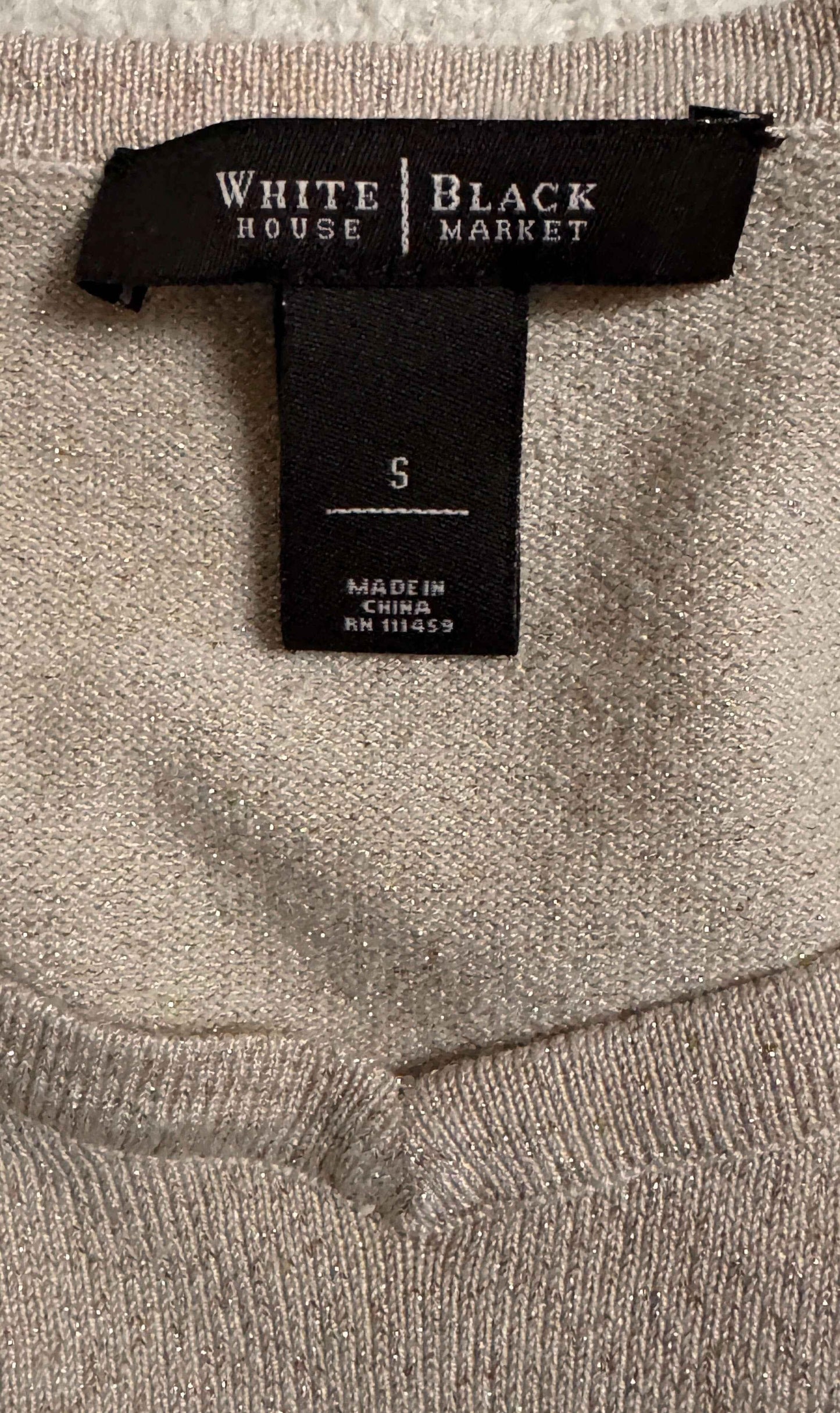 White House | Black Market Light Beige Light Weight Sweater