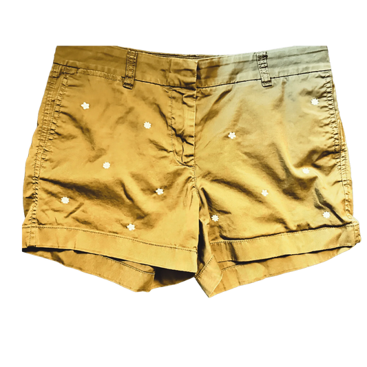 J.CREW Women's Tan Chino Shorts size 6 petite - The Petite Closet