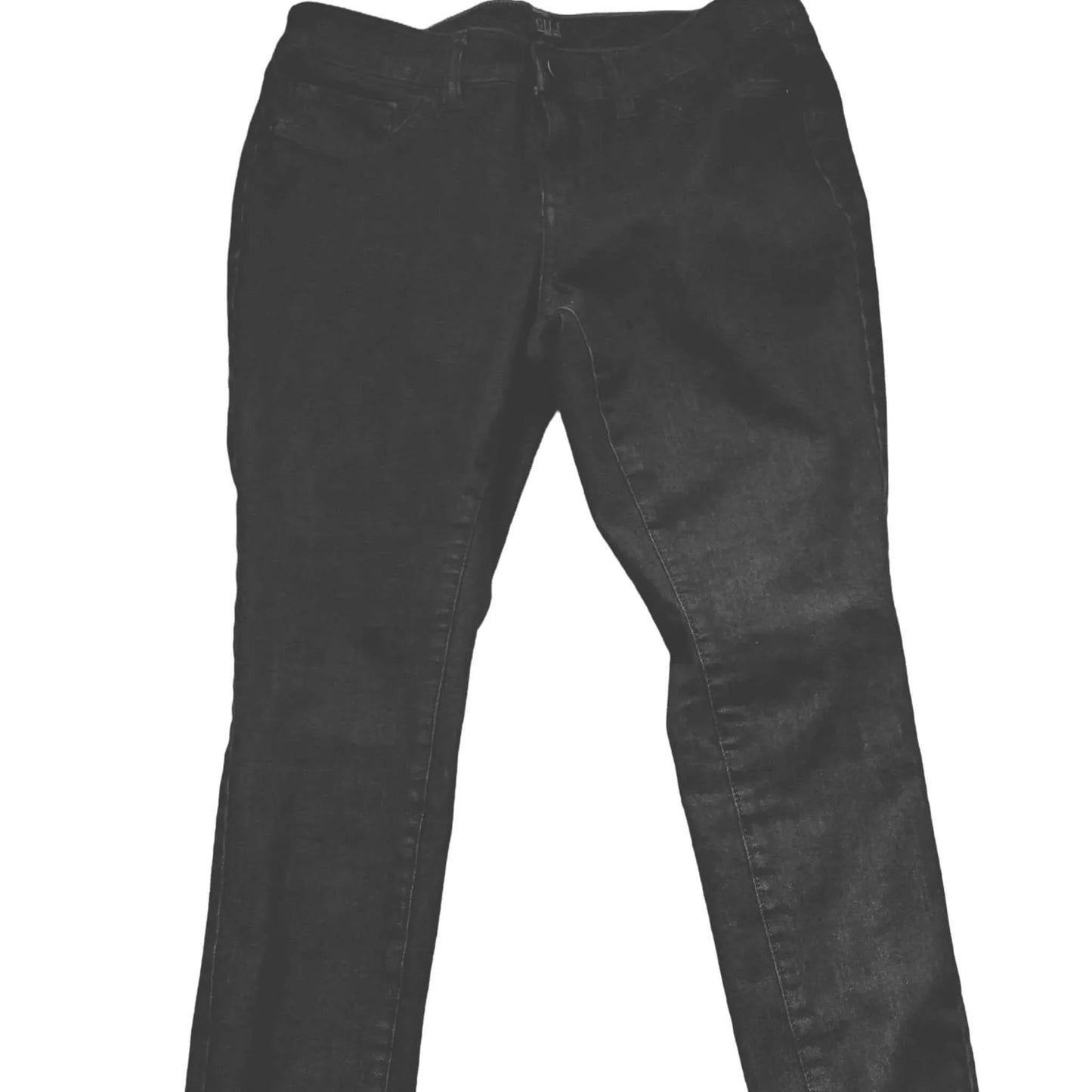 J.Gill Women's Jeans Light-Washed Black Mid-Waist Denim  size 2petite - The Petite Closet