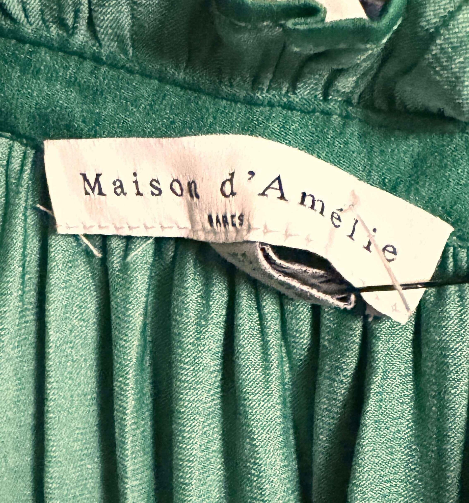 Maison D'Amelie Green Blouse Size Small Petite – Brand New, Never Worn