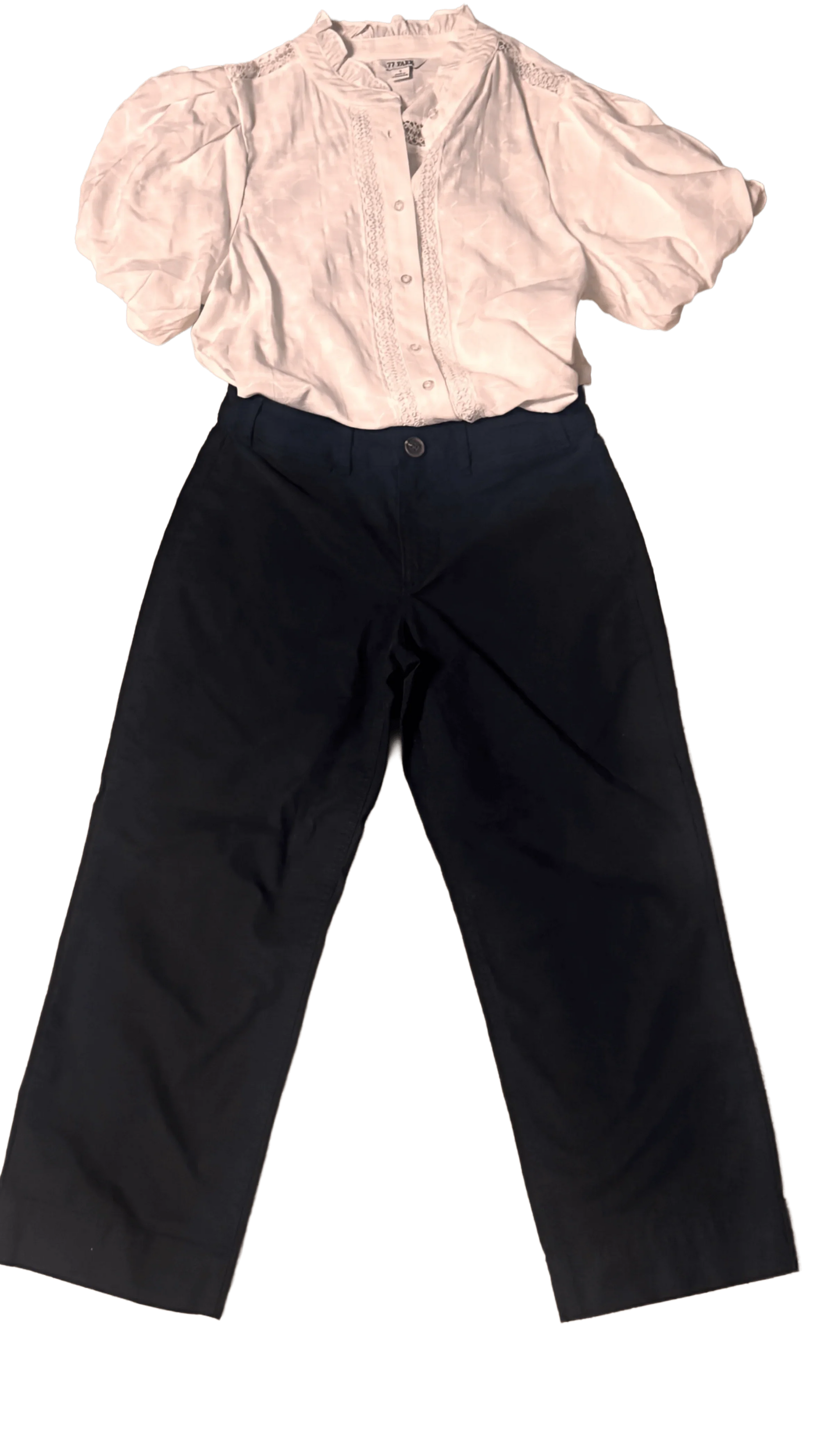 Old Navy Chinos (size 6 petite, blackish-blue) - The Petite Closet