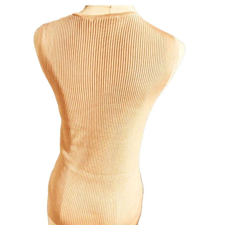 Nordstrom Sleeveless Fitted Light Pink Sweater (size small petite) - The Petite Closet